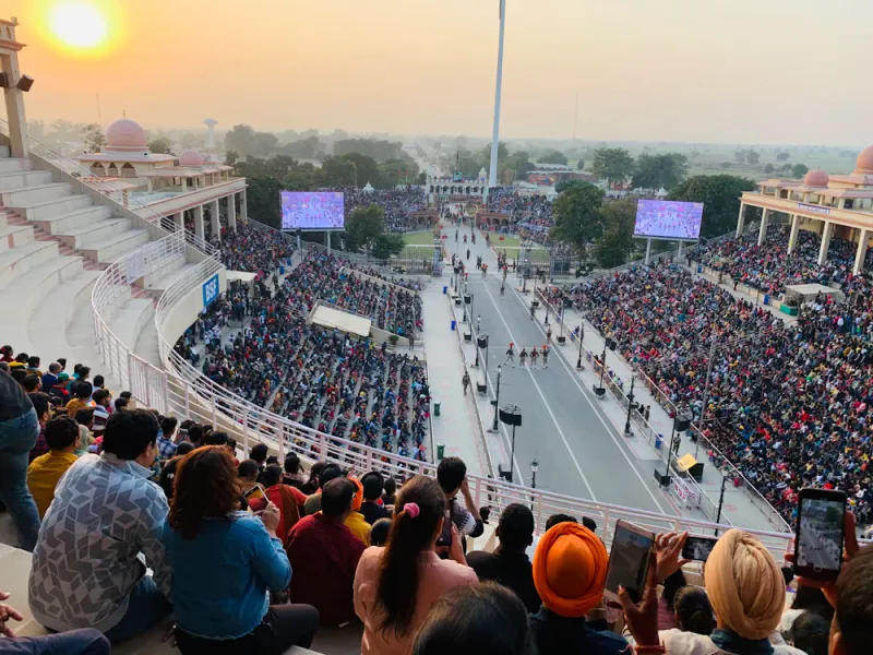 The Wagah border ceremony, Amritsar, Punjab