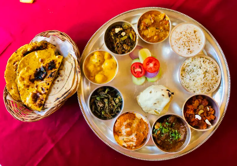 A hearty Punjabi thali, Amritsar, Punjab