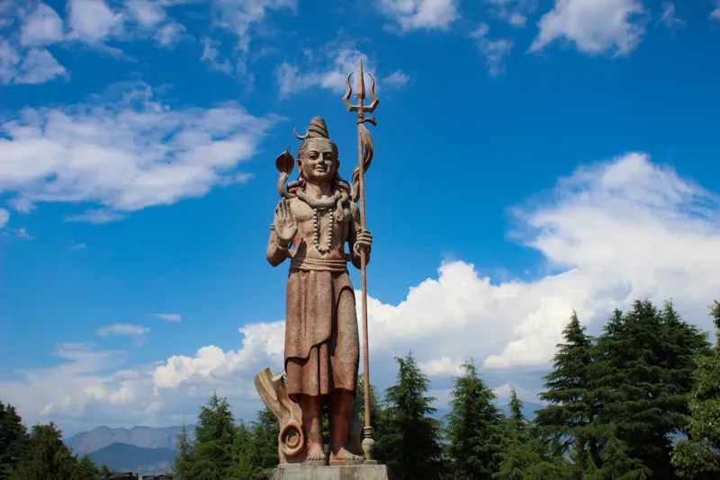 The Khajjiar Shiva statue, Dalhousie, Himachal Pradesh