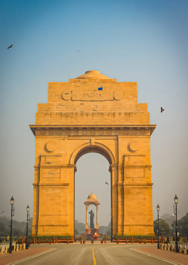 India Gate at golden hour, Delhi, Delhi