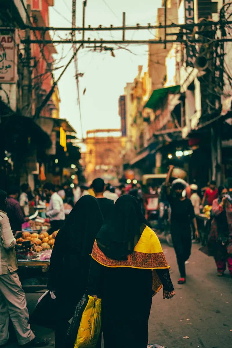 Chandni Chowk at dusk, Delhi, Delhi