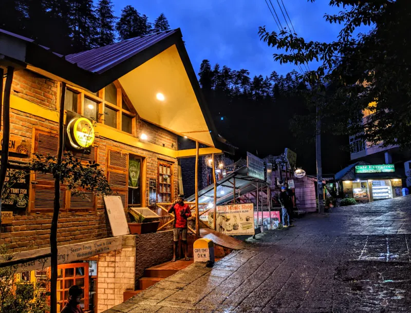 Old Manali cafe lane, Manali, Himachal Pradesh