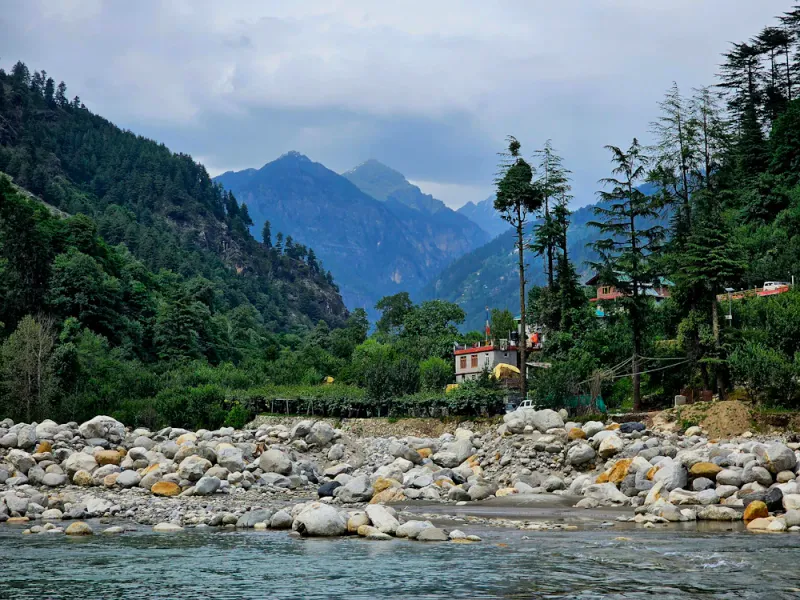 The Beas river valley, Manali, Himachal Pradesh