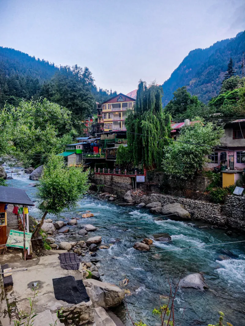 Riverside in Old Manali, Manali, Himachal Pradesh