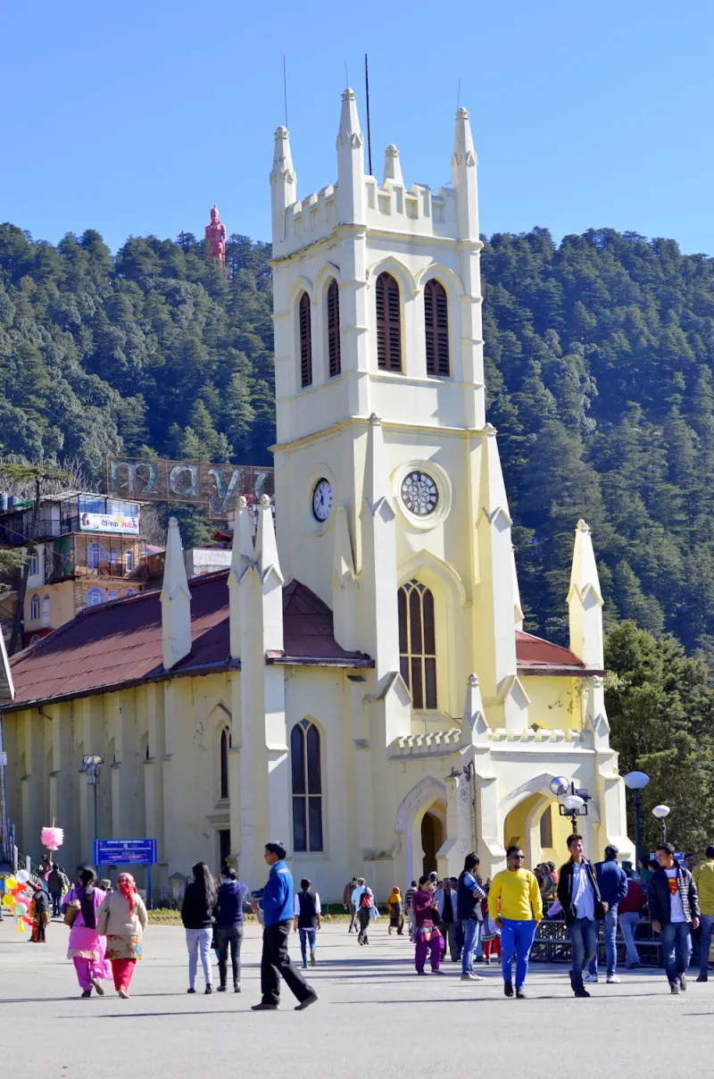 Christ Church clock tower, Shimla, Himachal Pradesh
