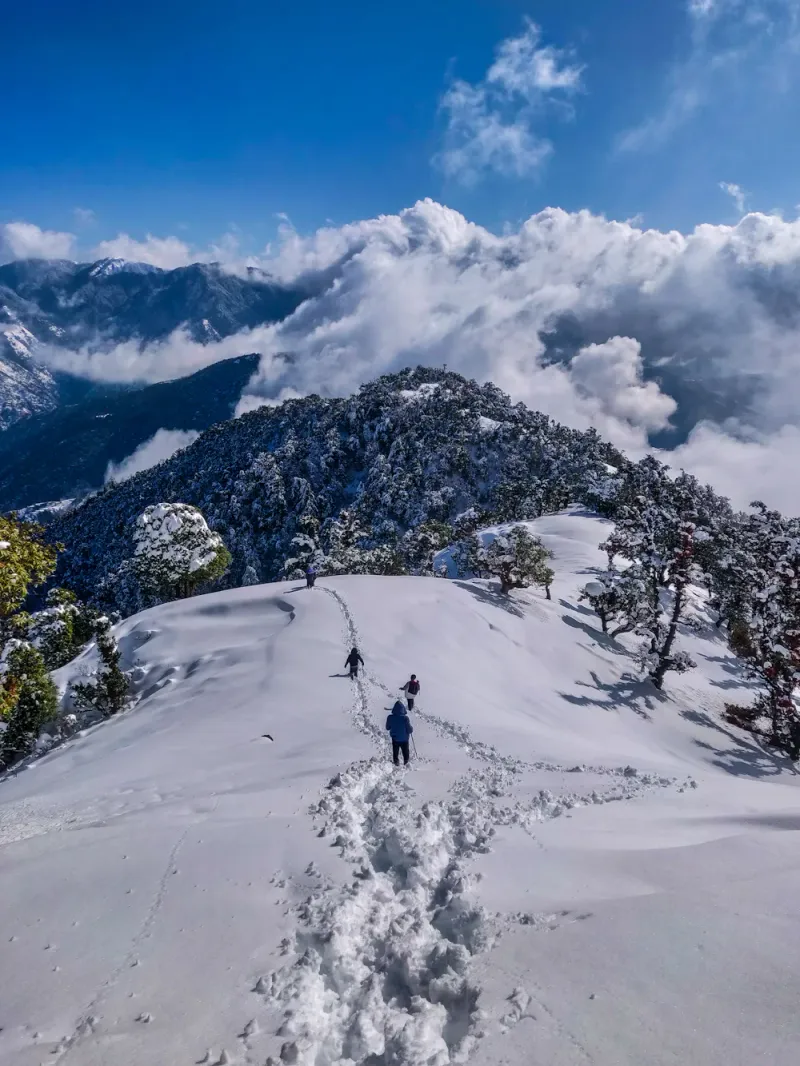 A snowy ridge trek, Shimla, Himachal Pradesh