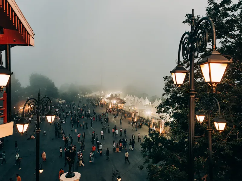 The Ridge at dusk, Shimla, Himachal Pradesh